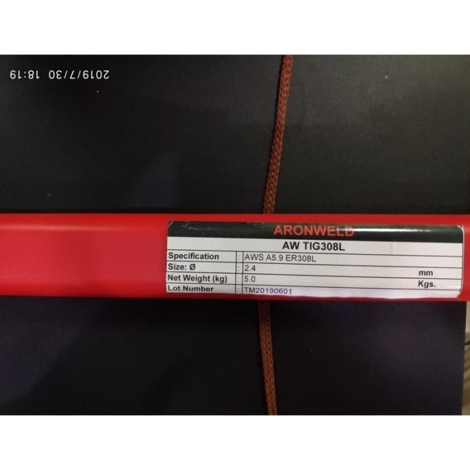 KAWAT LAS STAINLESS TIG ARGON 308/308L 2.4MM ARONWELD