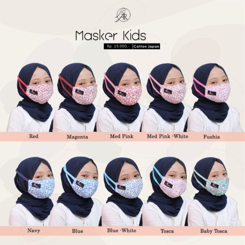 masker hijab | masker kids arrafi