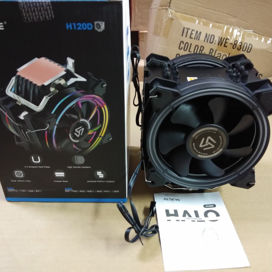 Alseye Halo H120D CPU Cooler RGB Universal