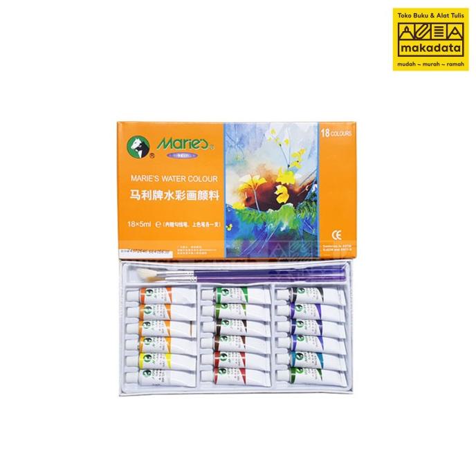 

'+'+'+'+] CAT AIR | WATERCOLOUR PAINTS MARIES 18 WARNA (1327) MURAH