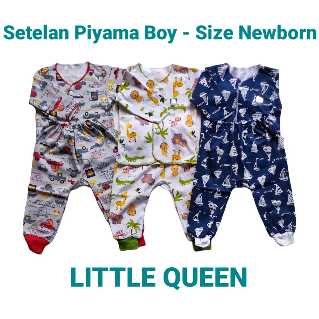Little Queen Setelan Panjang Newborn Piyama Bayi SNI Boy Edition