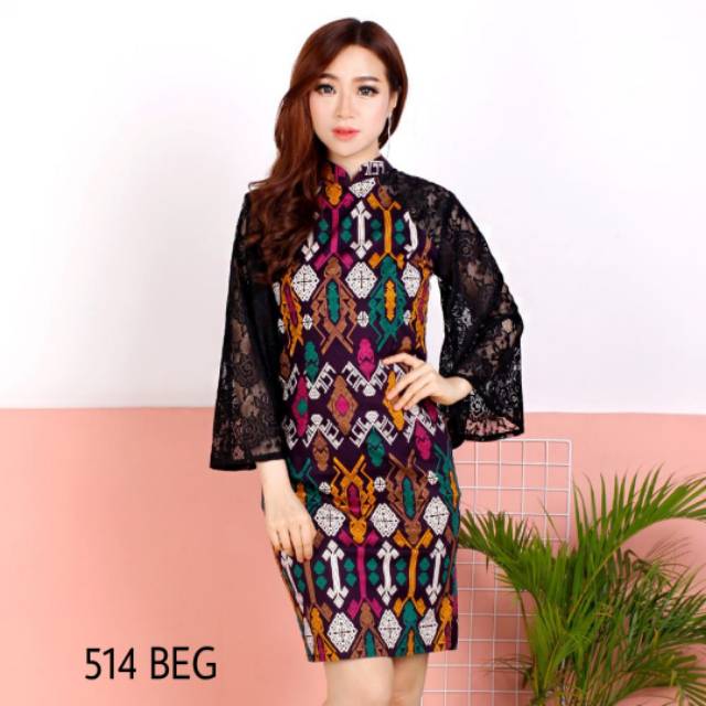 DRESS BATIK 514 BEG