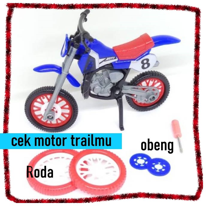 Toy Mainan Edukasi Mainan Anak Motorcross Sepeda Obeng Motor Balap