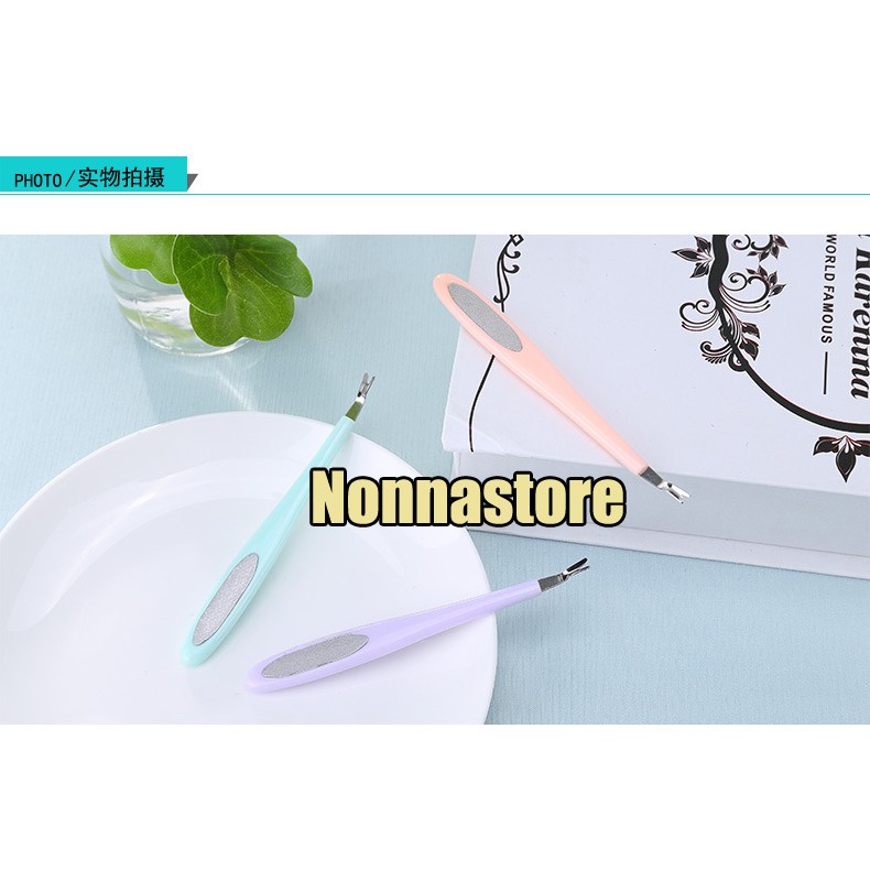 LAMEILA Kutikula Remover Pusher Nail file Kulit Mati Kalus Removal Garpu Pedicare Kutikula Manicure