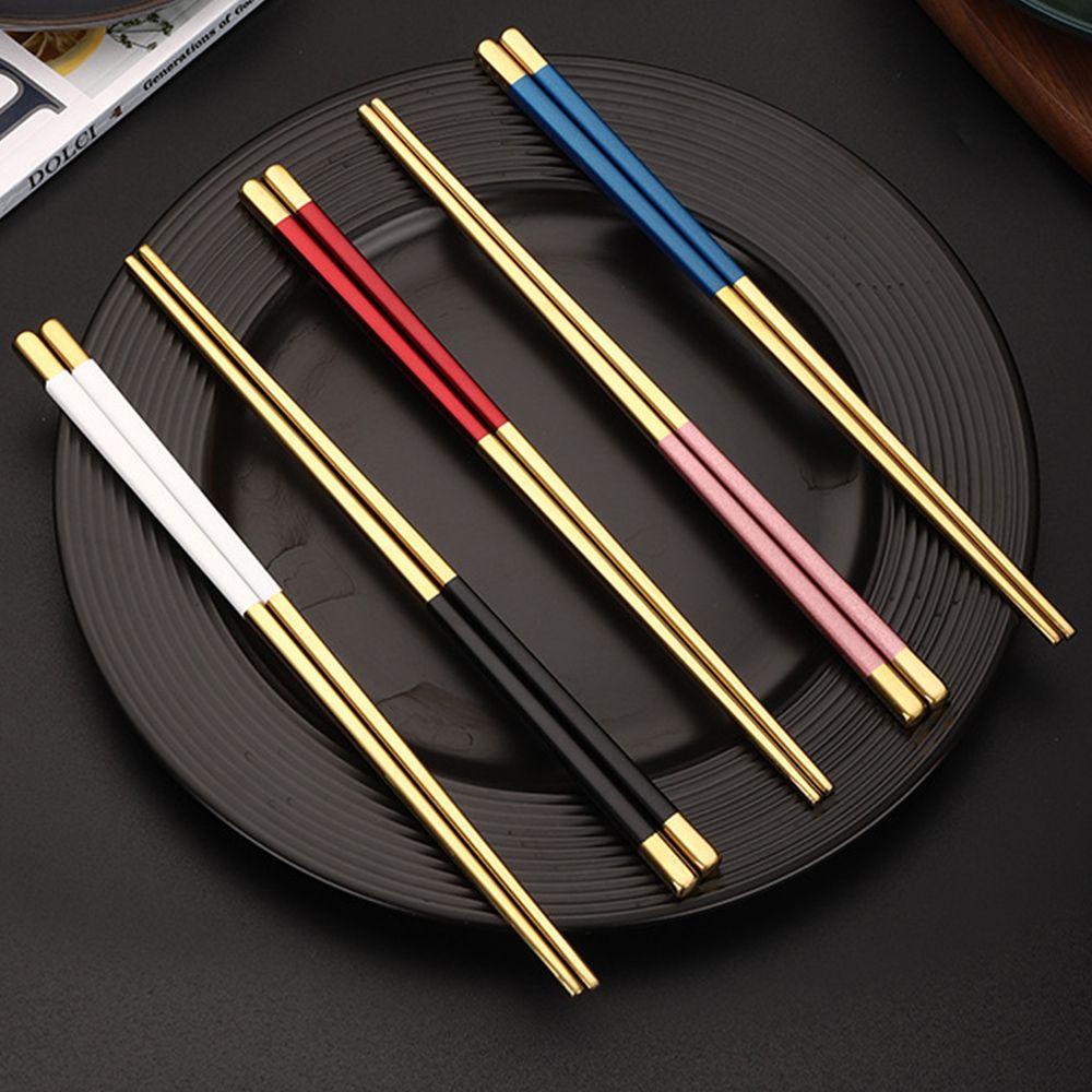 Top Sumpit Set Untuk Dapur Rumah Peralatan Makan Portable Anti slip