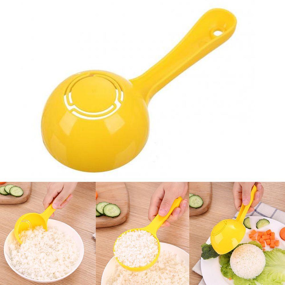 Nanas 4Pcs/Set Cetakan Sendok Nasi Aksesori Dapur Cooker Setengah Bulat Rice Ball Spoon