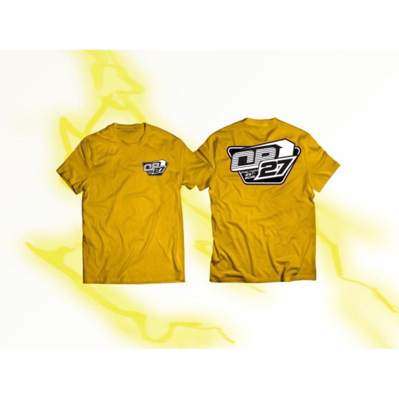 Tshirt kaos op27 yellow #019