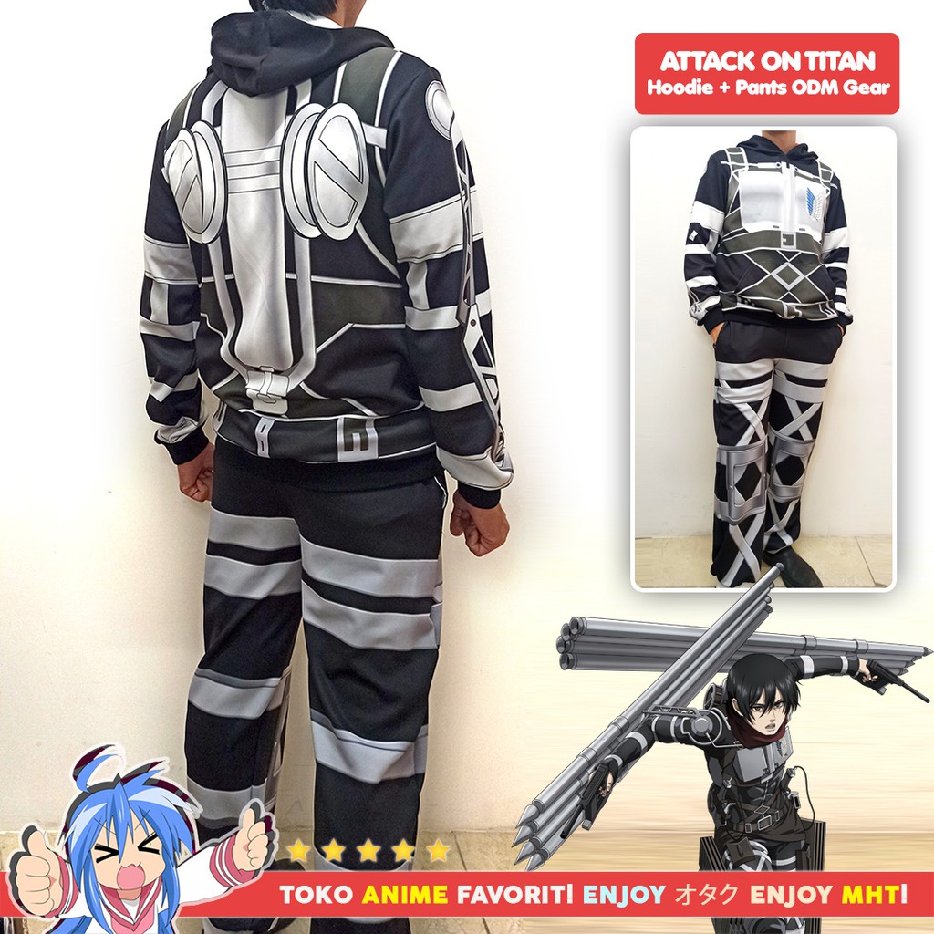 Jaket Hoodie AOT Anime Attack on Titan ODM Gear Shingeki no Kyojin Season 4 - myhobbytown