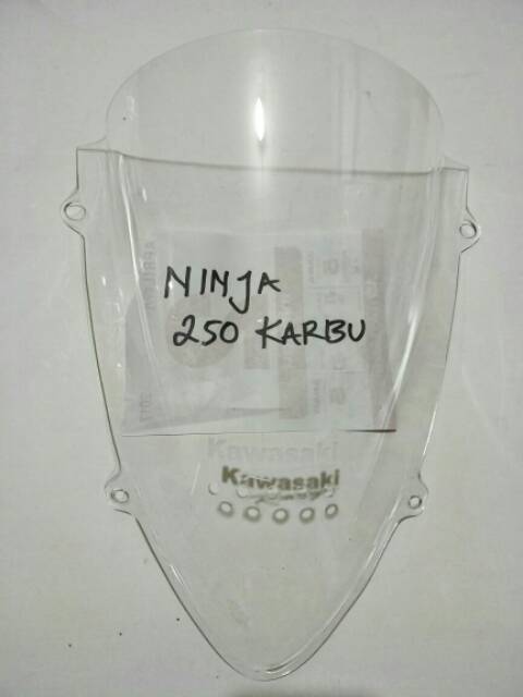 VISOR NINJA 250 karbu JENONG/windshiel kawasaki ninja 250 pertama