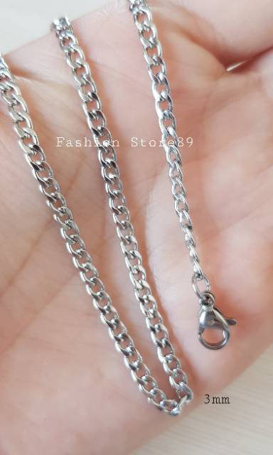 Kalung titanium gold import Antikarat KGG01