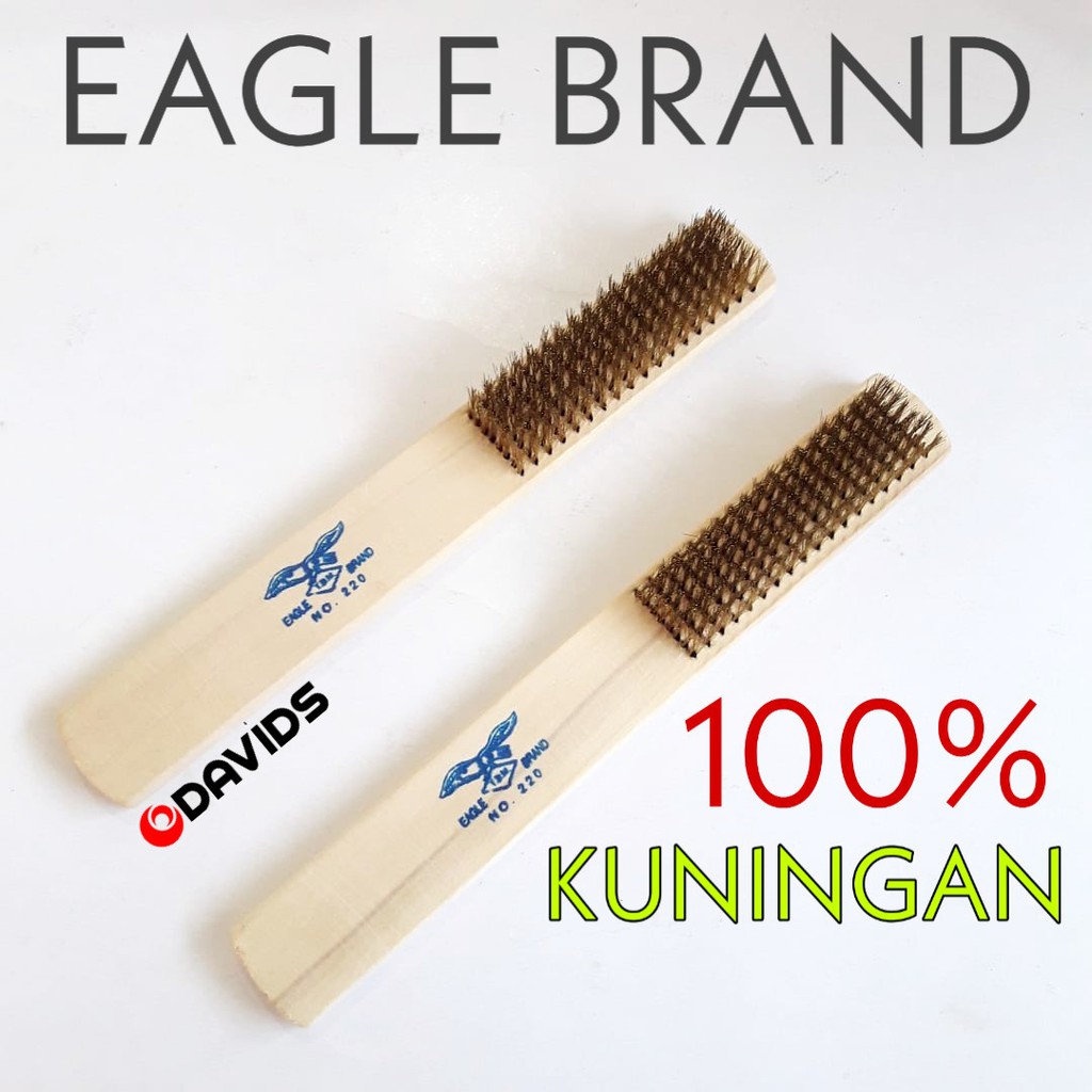 Sikat kawat kuningan asli eagle brand 8 baris