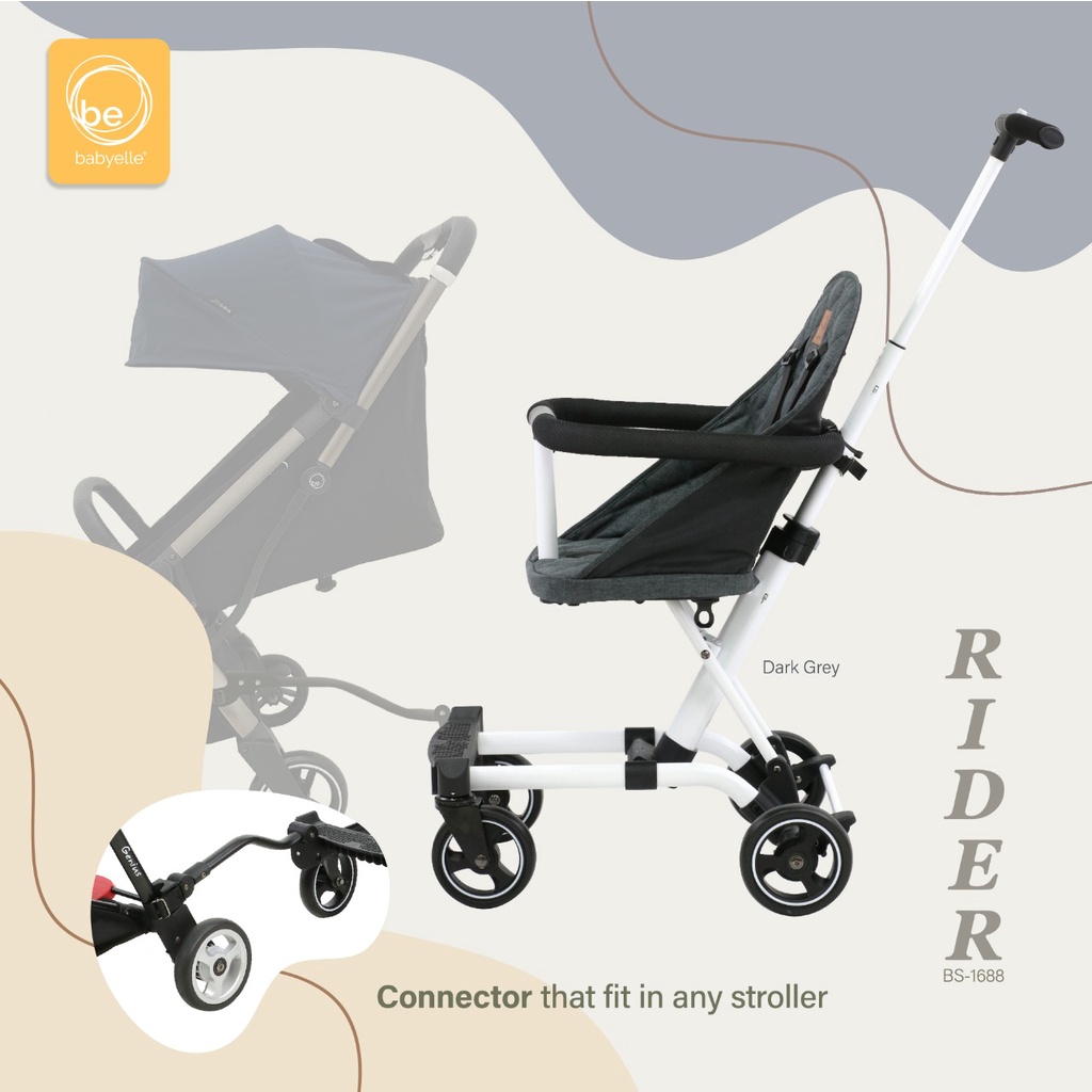 PROMO Stroller Kereta Bayi Babyelle Baby Elle Rider Convertible BS 1688 Makassar