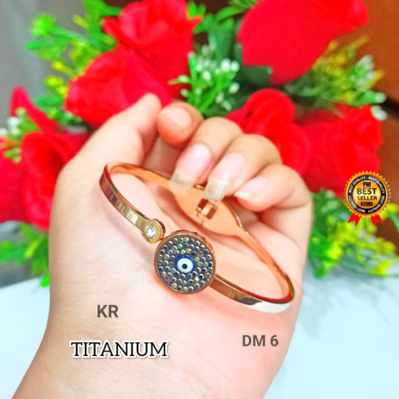 *COD*|| Gelang Bangkok TITANIUM Rosegold varian motif Remaja TIDAK LUNTUR, TIDAK BERKARAT