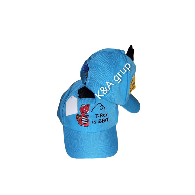 Topi anak T-REk / topi anak dinosaurus / topi anak motif dino / topi T-rex bisa bayar di tempat (COD)