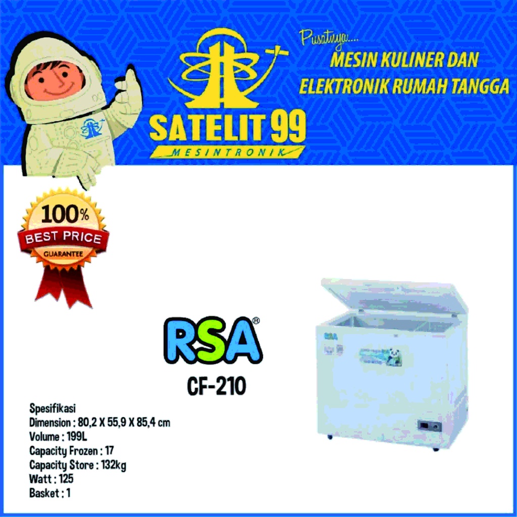 CHEST FREEZER / BOX FREEZER 199 Liter RSA CF-210