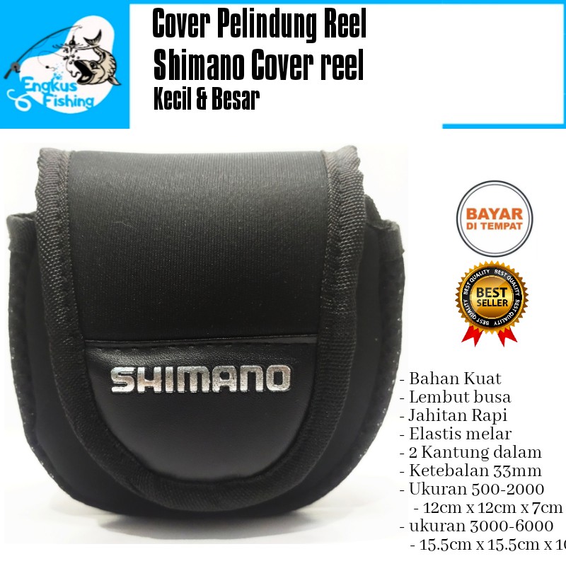 Cover Sarung Reel Pancing Shimano 500-6000 Tebal Murah - Engkus Fishing