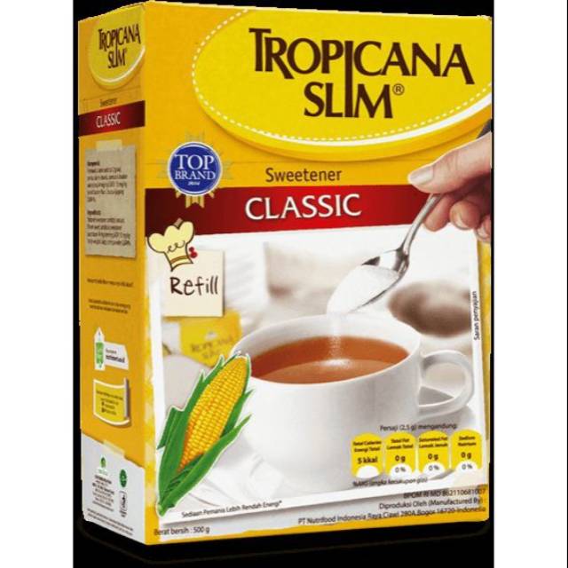 

Gula tropicana slim sweetener classic Refill 500gr