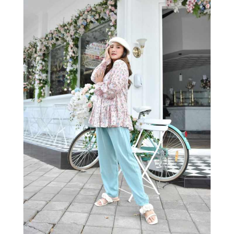 PAKAIAN WANITA - MELIA ONESET - SETELAN WANITA - SET CELANA - PAKAIAN TERLARIS - BAJU TIDUR