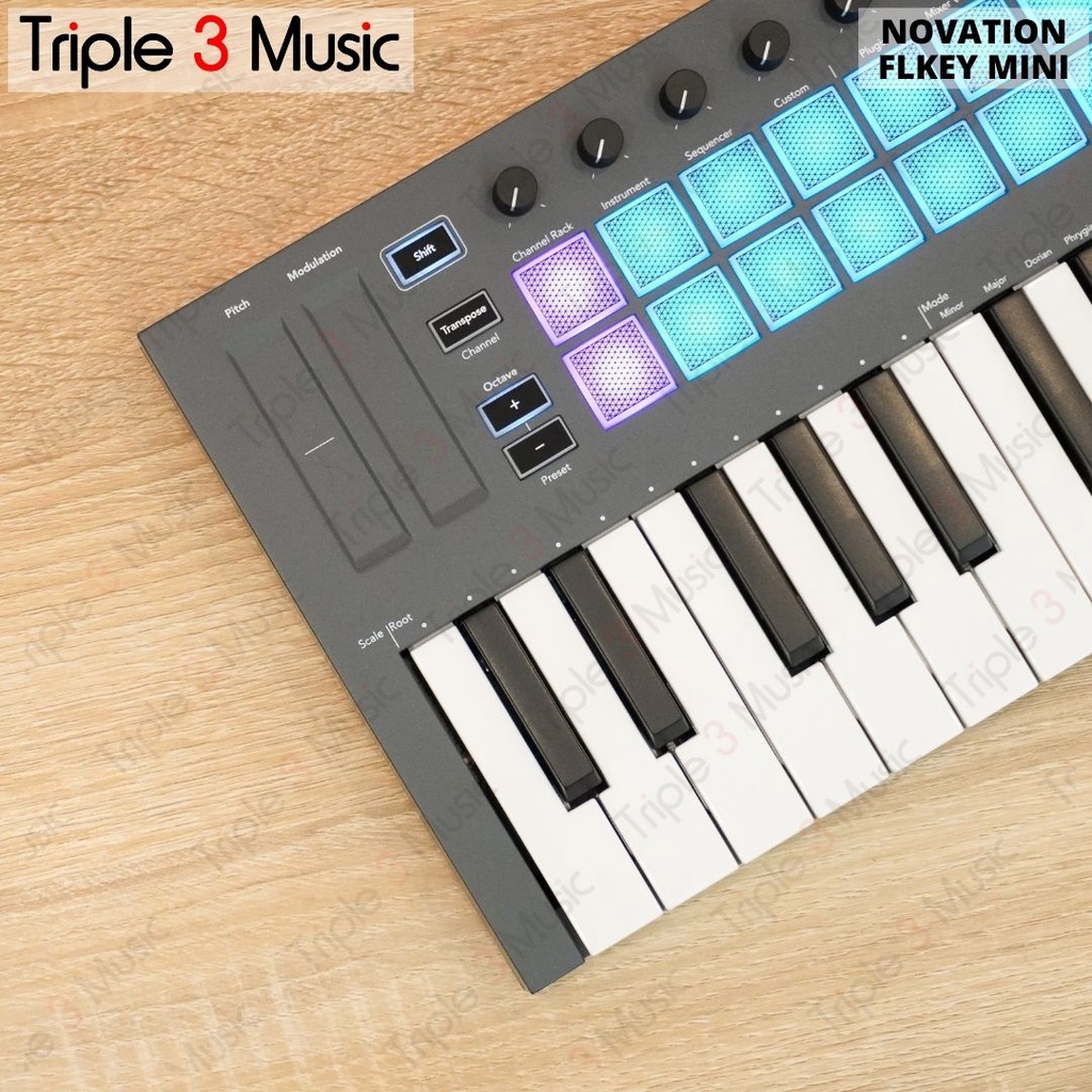 Novation FLKey Mini 25 Key FL Studio Midi Controller Mini Keyboard