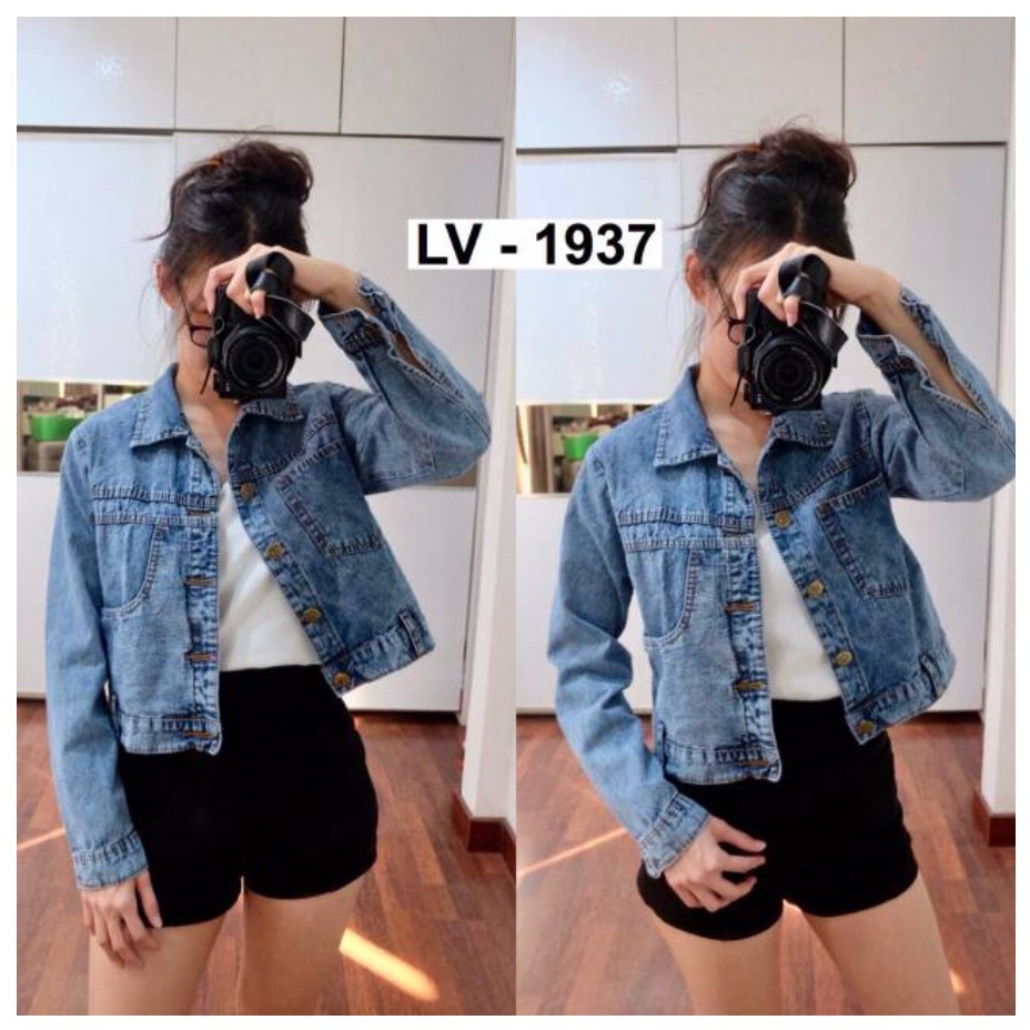 Patrea Denim Jacket / jacket jeans murah jacket jeans crop wanita /jacket jeans cewek/ denim jacket.