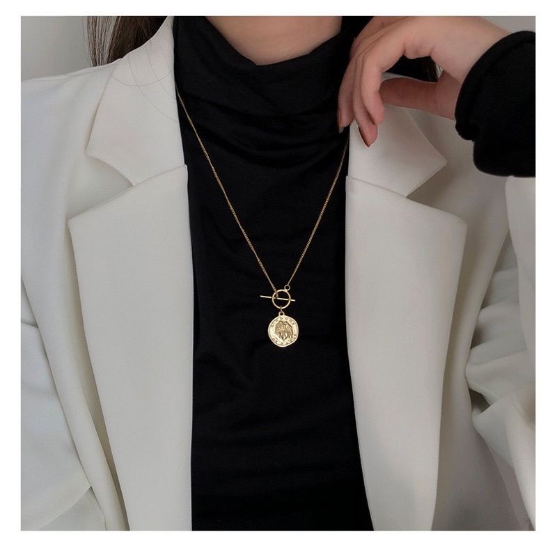 Kalung serut aesthetic silver / Kalung serut aesthetic gold / kalung ootd hijab aesthetic