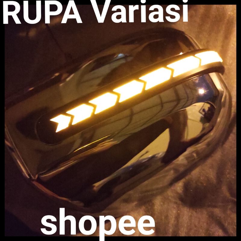 cover TUTUP spion lampu TOYOTA all new avanza / veloz / xenia 2012 sampai 2018 2013 2014 2015 2016 2017 sein sen running model ganti copot chrome crome carbon hitam doff tipe G