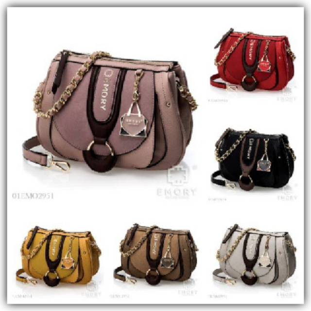 BAG IMPORT BRANDED EMORY LEVANY / TAS SELEMPANG FASHION WANITA / SLINGBAG LIPSTIK BANDUNG BATAM