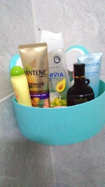 Rak Sudut Tempel Tanpa Bor Tanpa Paku Rak Kamar Mandi Serbaguna