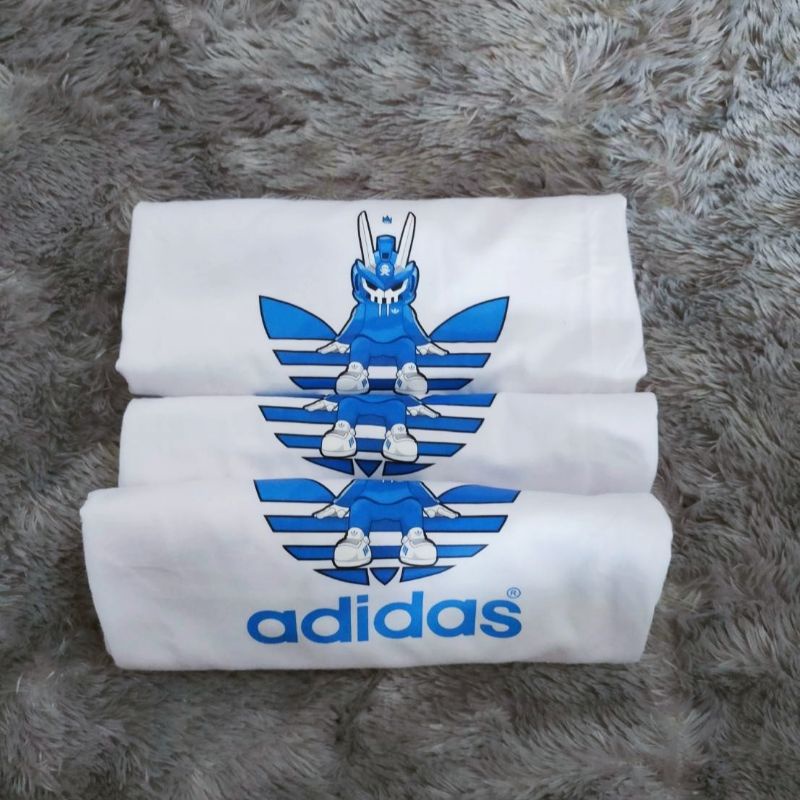 KAOS ANAK LAKI LAKI PEREMPUAN ADIDAS ROBOT BIRU PREMIUM HIGH QUALITY BAJU ANAK COWOK ADIDAS MURAH