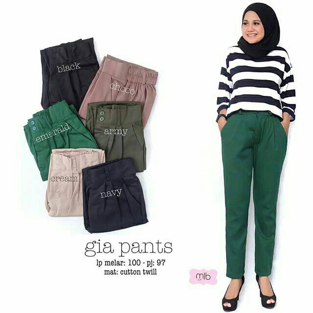 Gia Pants MLB original / Fashion Pants Murah / Celana Kain Murah Ori Tag By MLB