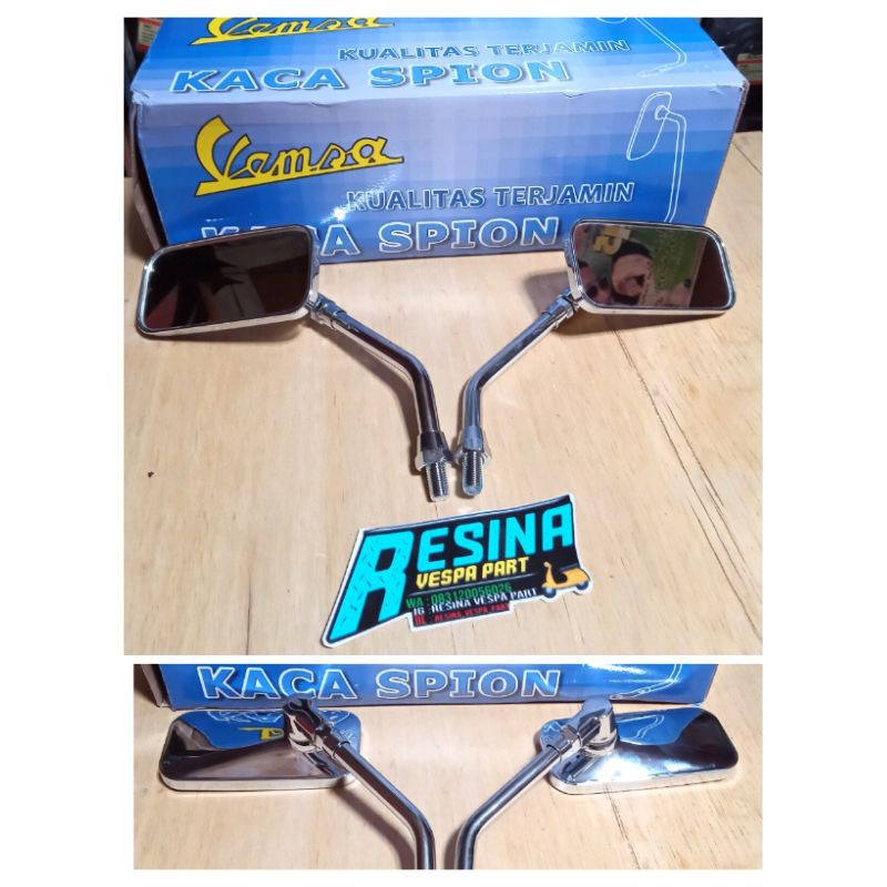 spion kotak croom vespa merk vemsa Vespa super sprint ps pts px