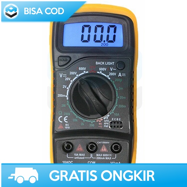 AVOMETER TESTER DIGITAL MINI MULTITESTER JUNEJOUR XL830L PORTABLE ORI