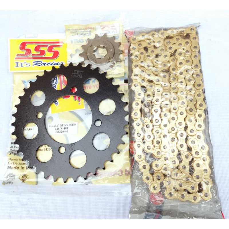 Gir Gear Girset Gearset Sss 415 Jupiter Z MX Vega F1ZR RXK RX King RXKing Crypton RX Rantai Warna