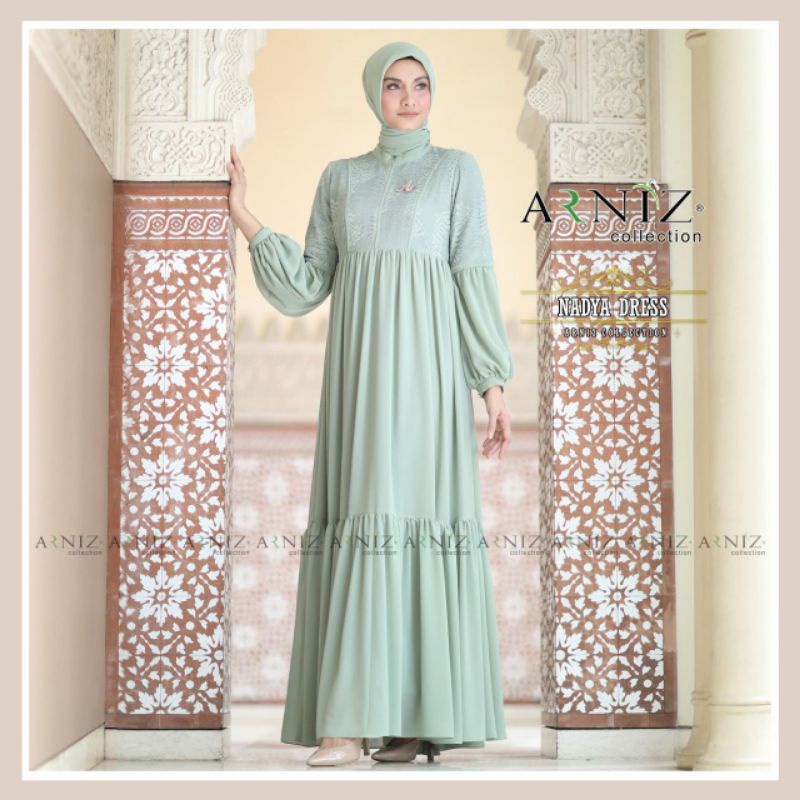 Nadya set (Dress & segi empat)By Arniz collection)