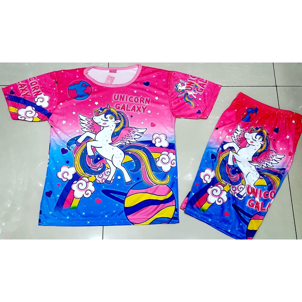 FEI FASHION / SETELAN PRINTING UNICORN TERBARU | VIRAL | KEKINIAN | COD | SETELAN UNICORN ANAK PEREM