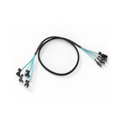 Cable data sata 3.0 Orico 4 pcs set clip pin lock L-shape 50cm 6Gbps for hdd ssd cpd-7p6g-bw904s - Kabel sata3 III klip