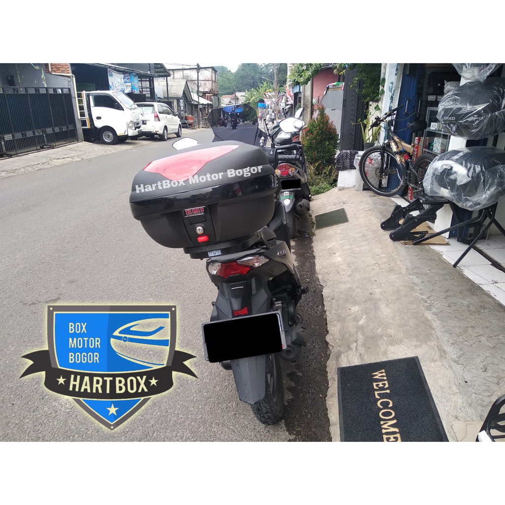 Box Motor Kmi 688 Hitam Black Box Touring Harga Terjangkau Murah Kmi688