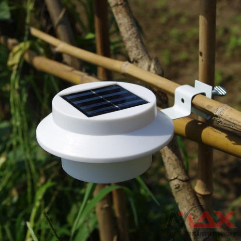 Lampu penerangan jalan setapak atau tanah kosong tenaga surya TaffLED LightMe Lampu Taman Tenaga Solar 3 LED - G2281 Garden Fence High Outdoor Solar Energy Lamp 3led Waterproof Sink Landscape Lighting Wall Villa Decoration Led Exterior Figures