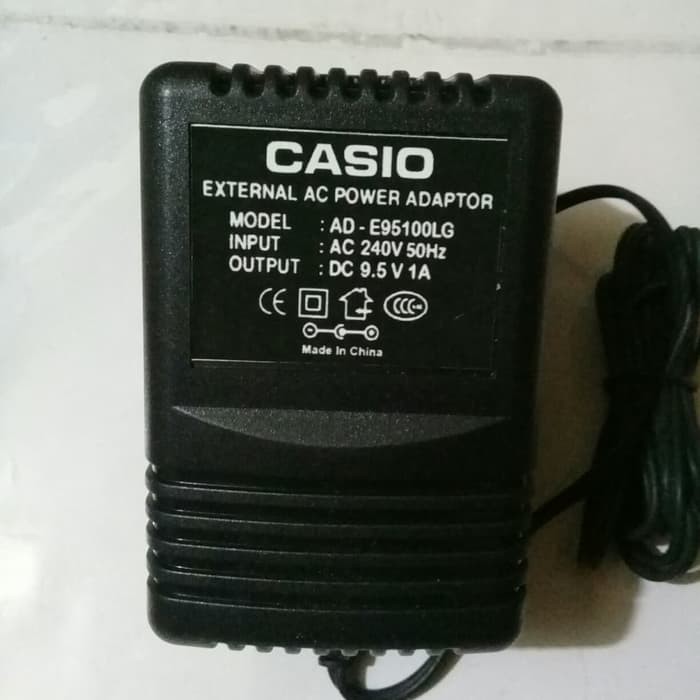 ADAPTOR KEYBOARD CASIO INPUT AC:AD-E95100L (9,5V) SERI CTK,LK,CT
