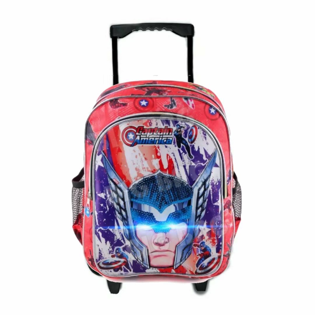 Ransel Troly Anak Led Marvel Baru