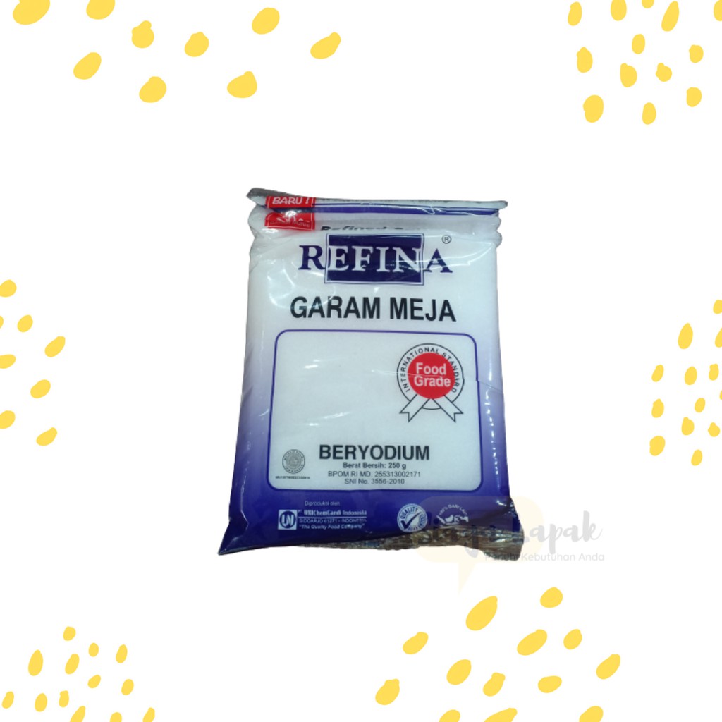 

Garam Meja Refina Beryodium Murni & Halus 500gr