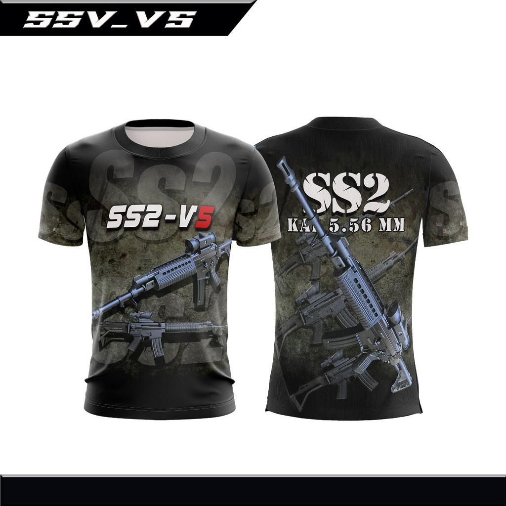 KAOS TNI ARMY JERSEY FULLPRINTING T-SHIRT SS2-V5 TERBARU