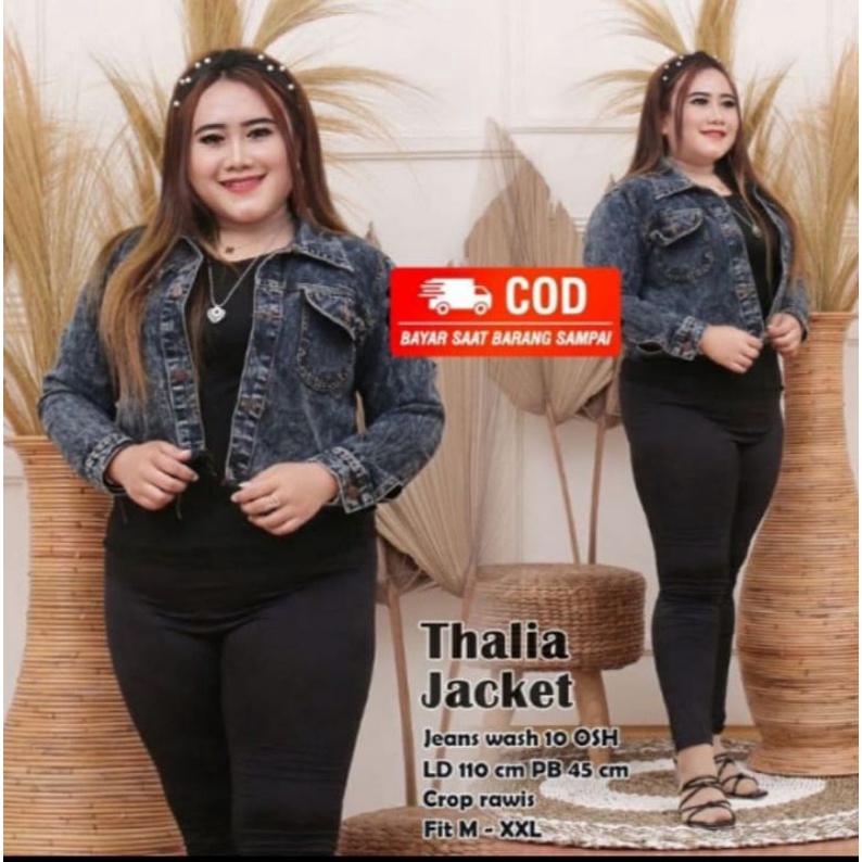 Jaket jeans wanita // jaket crop rawis wanita ld 110