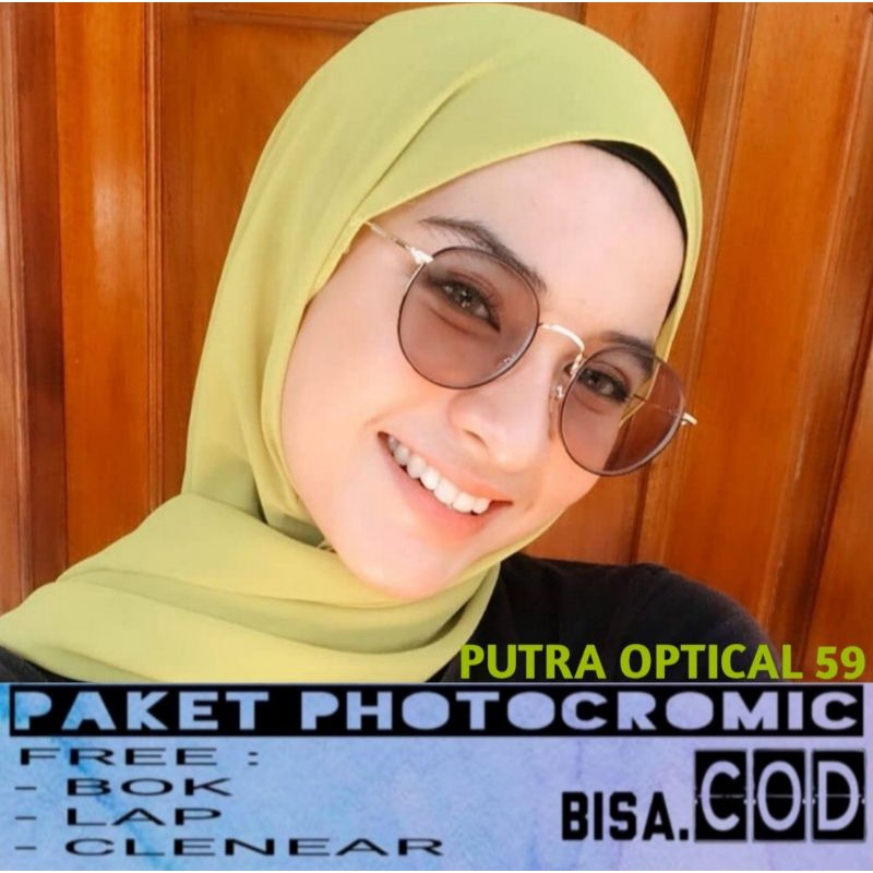 FRAME KACAMATA WANITA 6324 LENSA PHOTOCROMIC | ANTIRADIASI |
