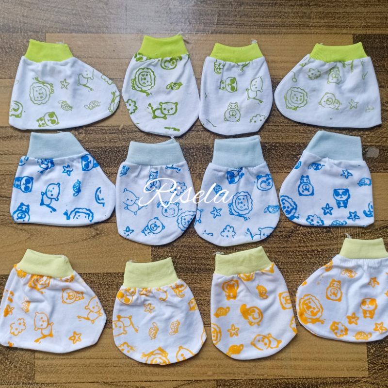 3 PCS Set Sarung Tangan Kaki Bayi bayi baru lahir Sepasang Sarung Tangan Sarung Kaki Bayi Newborn