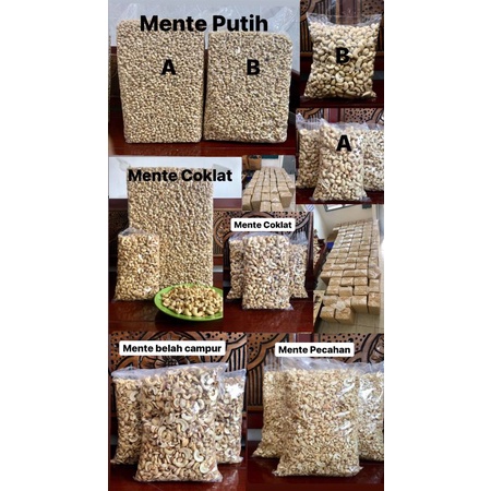 

kacang mede mente mentah murah 1kg