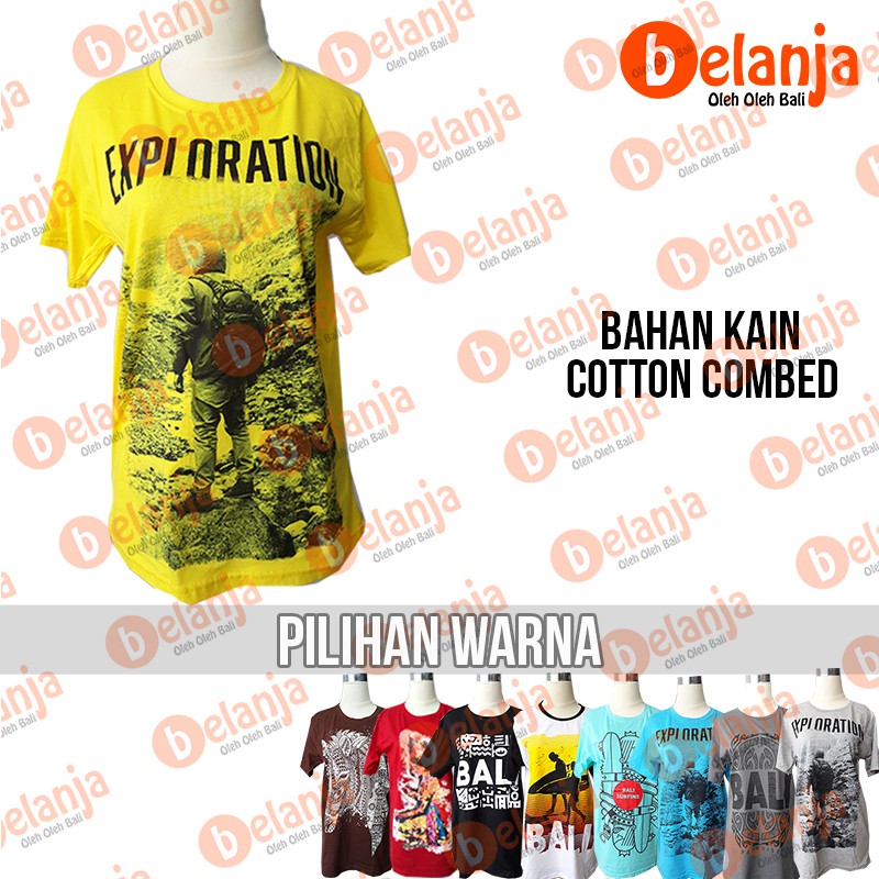 Baju Kaos Combed Cotton S - M / Atasan Kaos Premium Kaos cowok