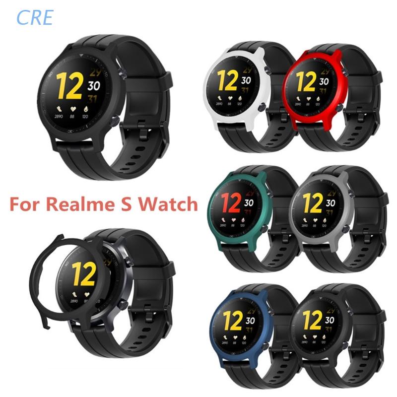 Cre Hard Case Cover Pelindung Smartwatch Bahan Plastik Pc Bumper Untuk Realme Watch S