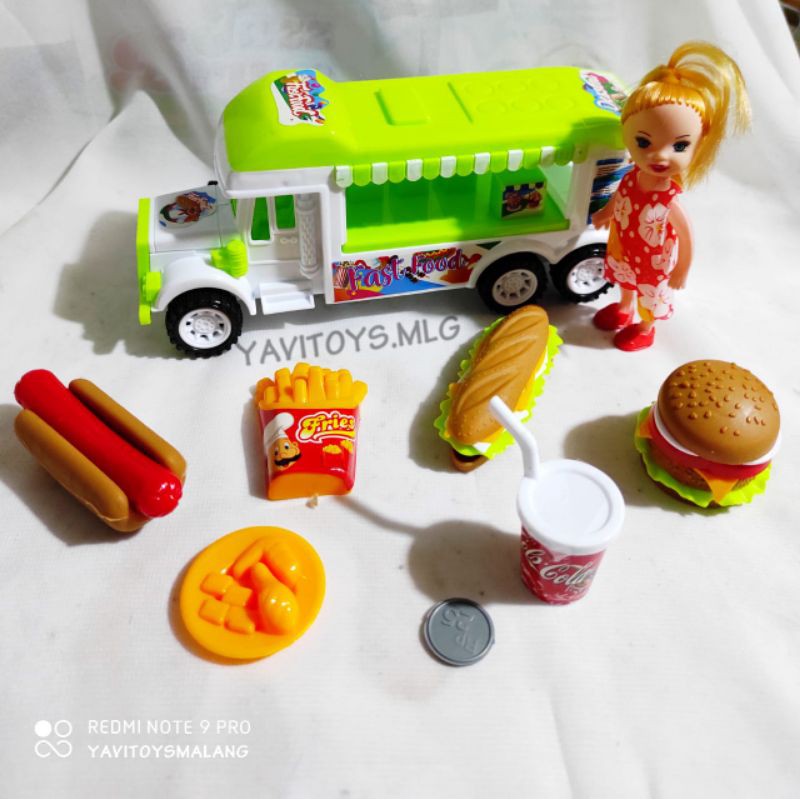 LI 13 Truck Delicious Fast Food Plus Boneka / Mainan Mobil Truck