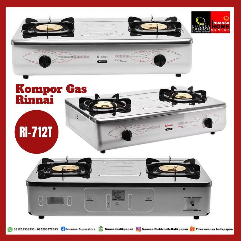 Jual Kompor Gas Rinnai Ri 712t Indonesia Shopee Indonesia